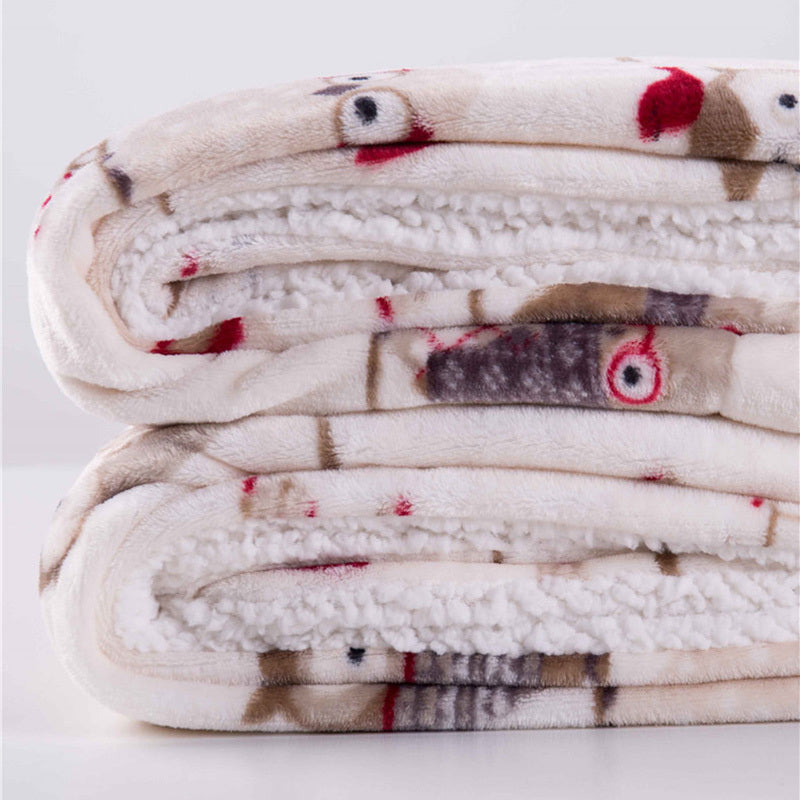 Patterned Lambskin Blanket