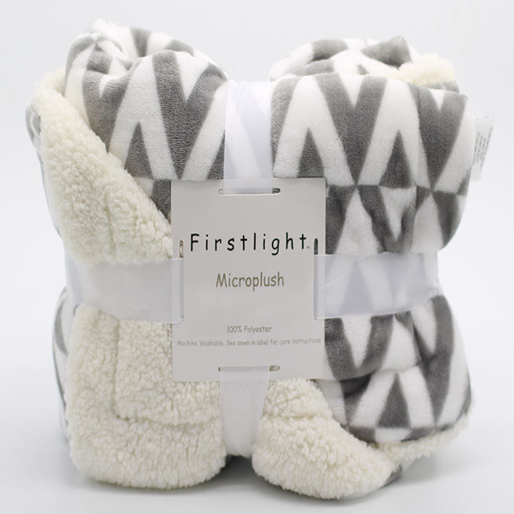 Patterned Lambskin Blanket