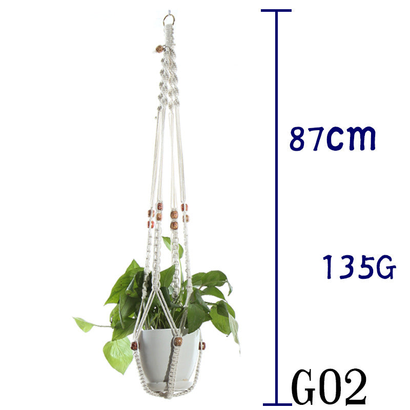 Handmade Sling Flower Pot Net Bag
