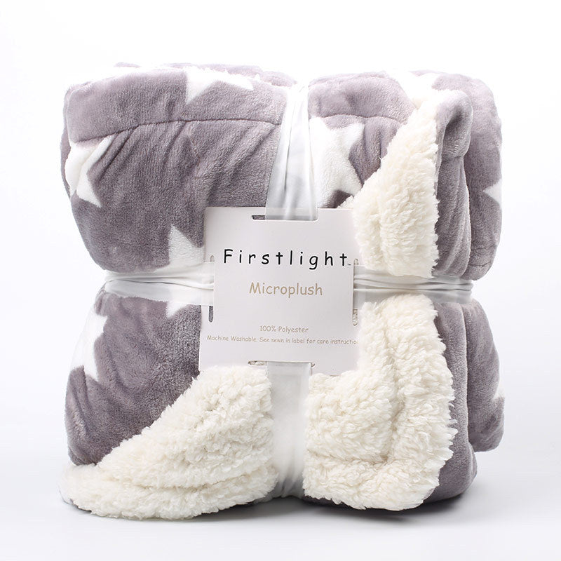 Patterned Lambskin Blanket