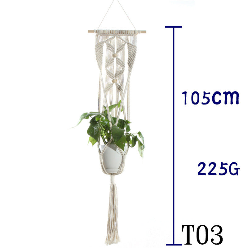 Handmade Sling Flower Pot Net Bag