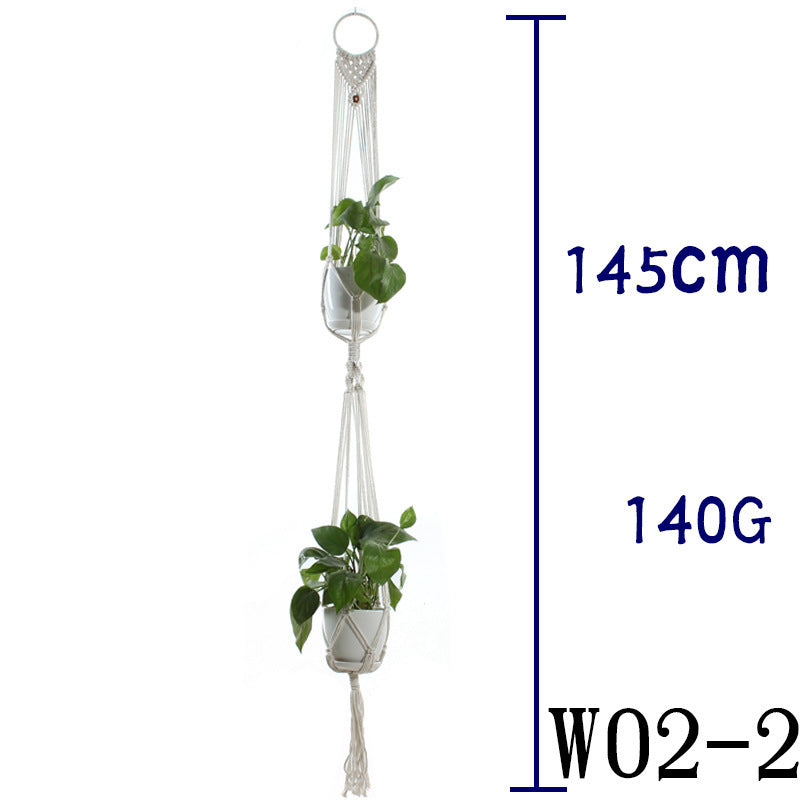 Handmade Sling Flower Pot Net Bag