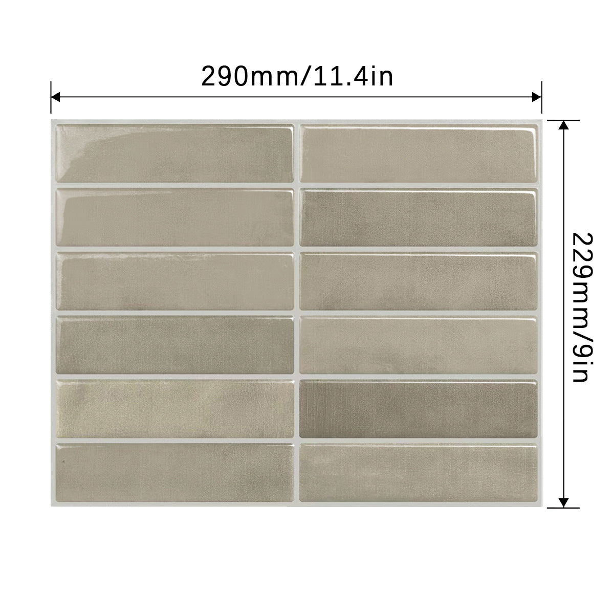 3D Waterproof Stereo Glue Wall Sticker