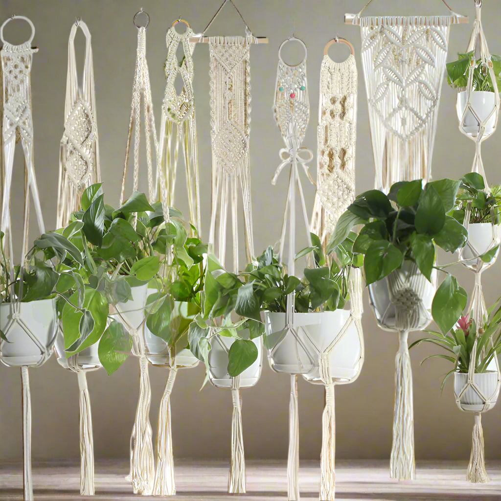 Handmade Sling Flower Pot Net Bag