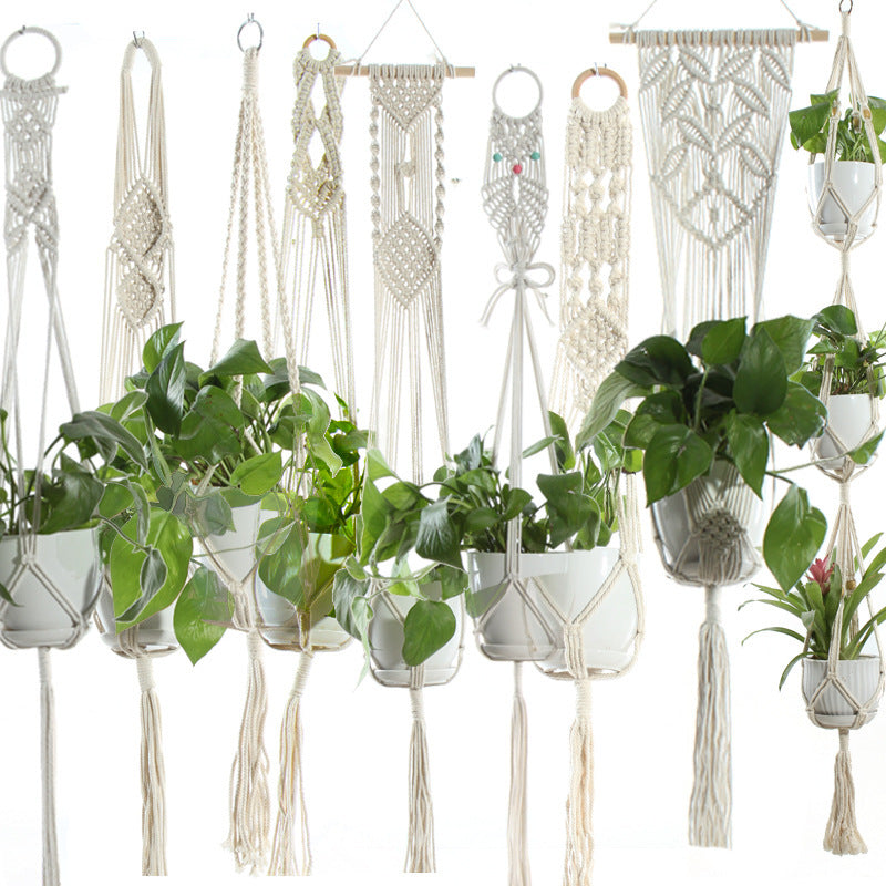 Handmade Sling Flower Pot Net Bag