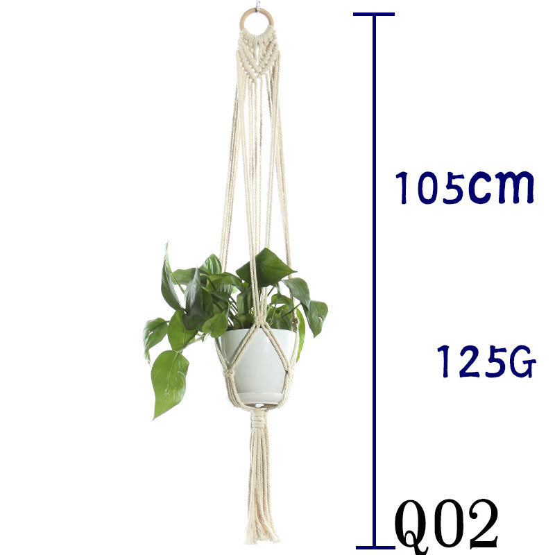 Handmade Sling Flower Pot Net Bag