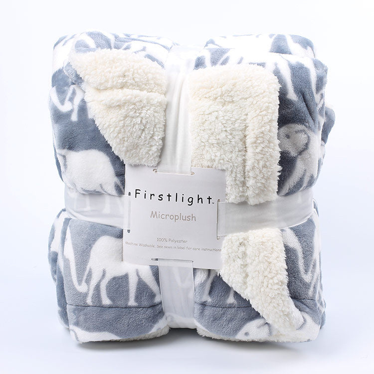 Patterned Lambskin Blanket