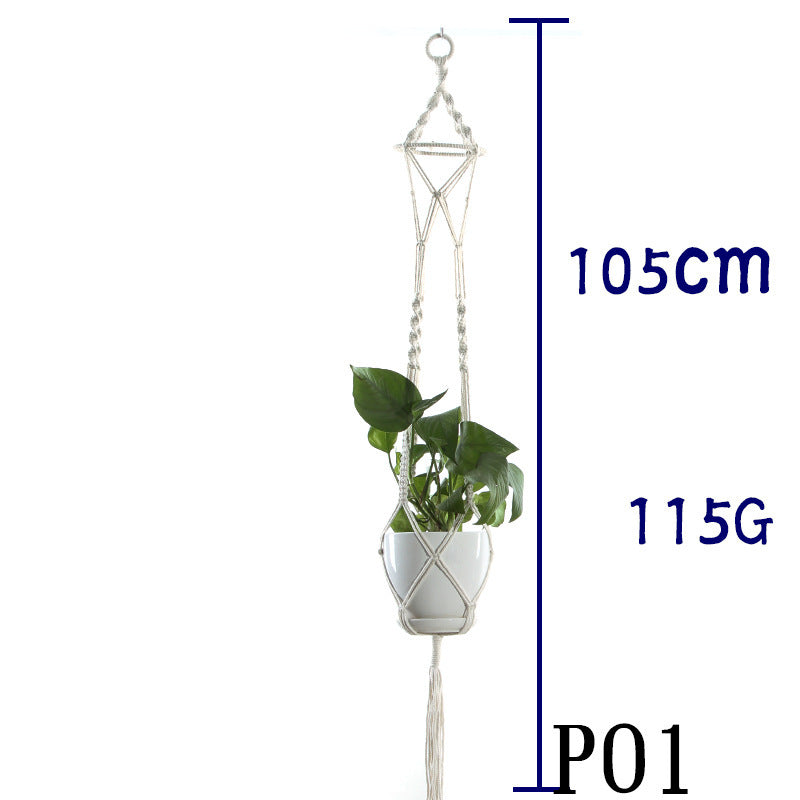 Handmade Sling Flower Pot Net Bag