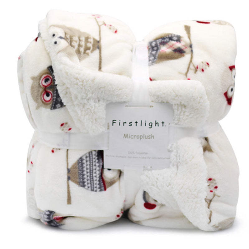 Patterned Lambskin Blanket