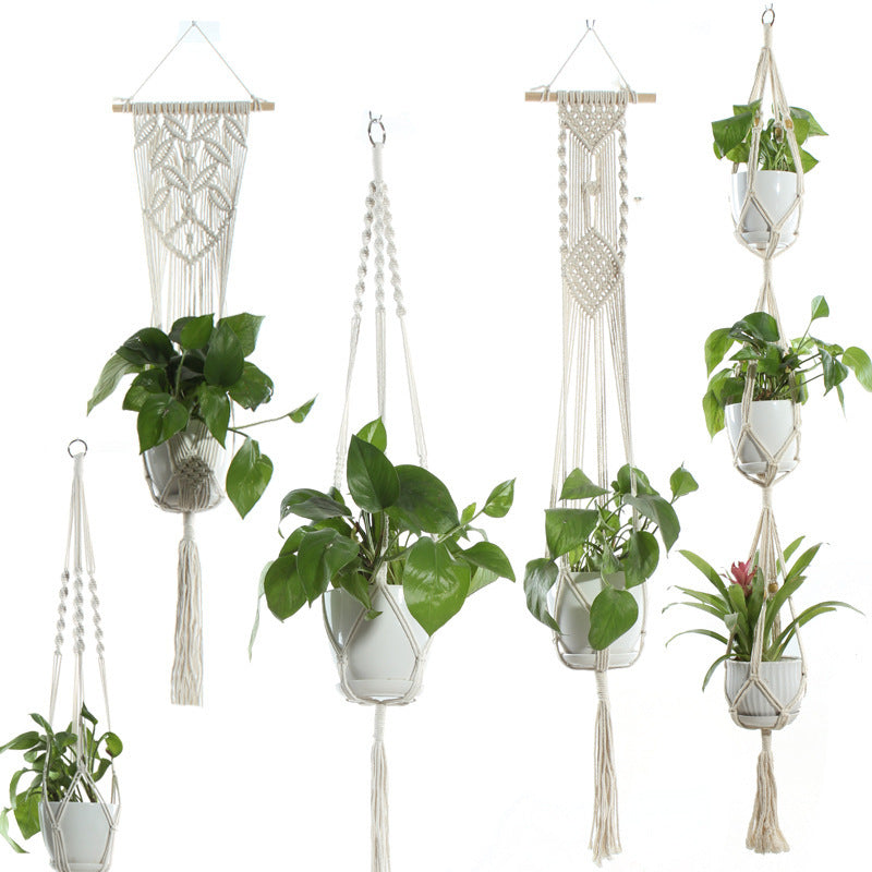 Handmade Sling Flower Pot Net Bag