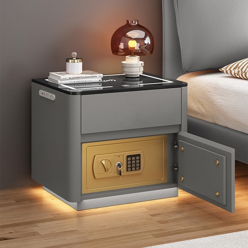 Multi-functional Safe Bedside Table (Wireless Charging)