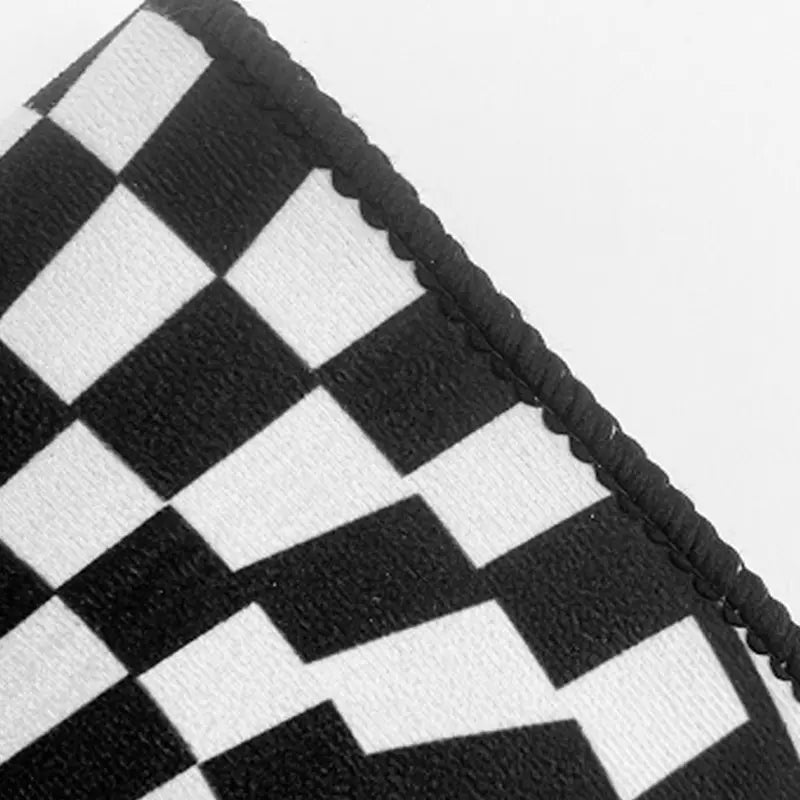 Checkered 3D Illusion Rug